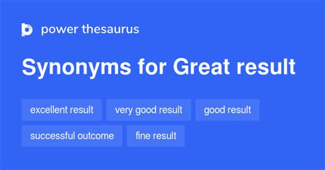 Great Result synonyms .